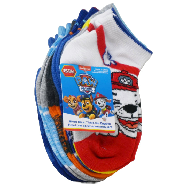 6pk 2T-4T PAW PATROL ALWAYS HEROIC QRT SOCKS C/P 24