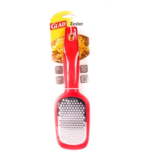 GLAD CRYSTAL GRATER/ZESTER RED C/P 48