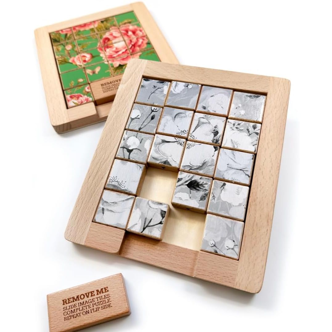 Wood Puzzle Color v. Black + White 2-Sided C/P 48