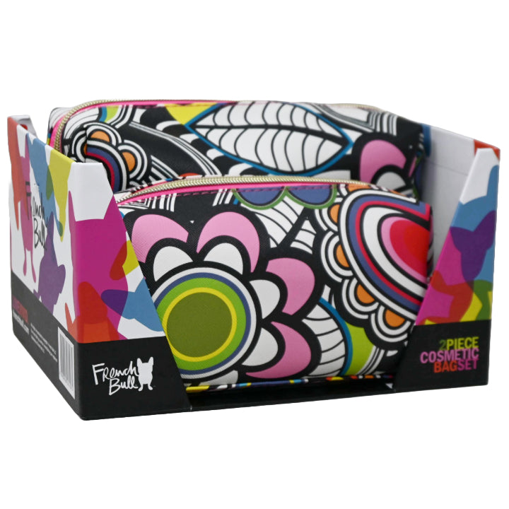 *OUTSIDE OF CA* 2pc SMALL/LRG RECT. COSMETIC BAGS C/P 20