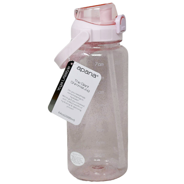 64oz SHRINKING PINK SHIMMER TINTED WATER BOTTLE APANA C/P 12