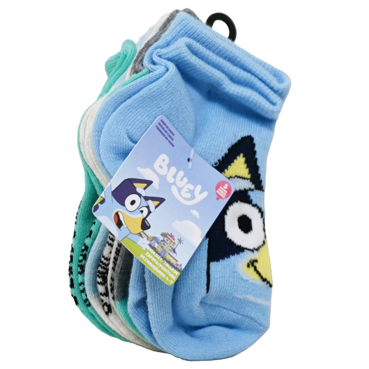 5pk 2T-4T BLUEY LOOKING FOR FUN QRT SOCKS C/P 60