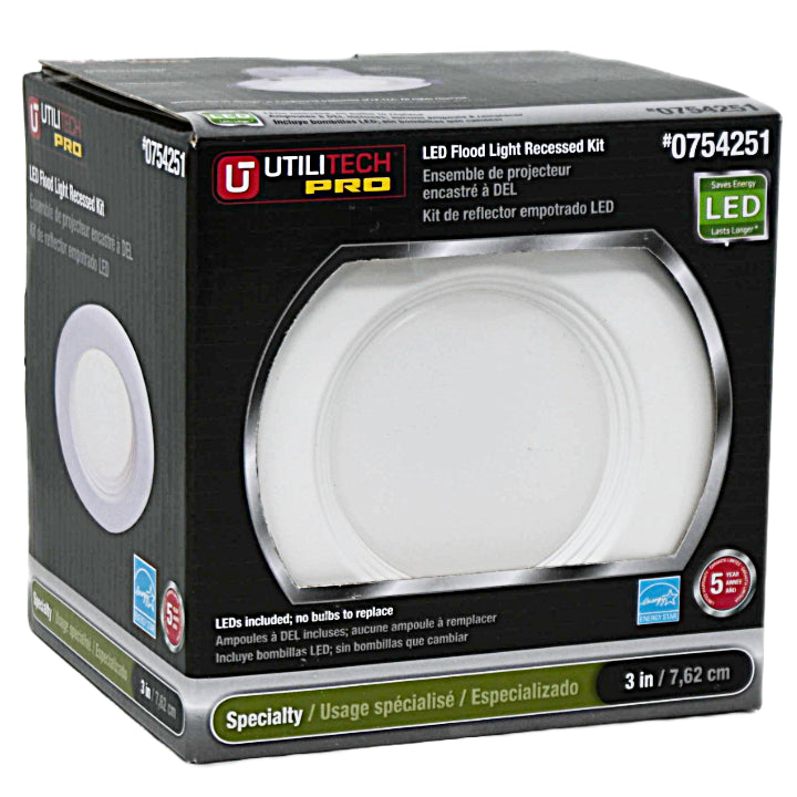 3" Rec Lighting Kit White Trim (754251) UTILITECH C/P 4