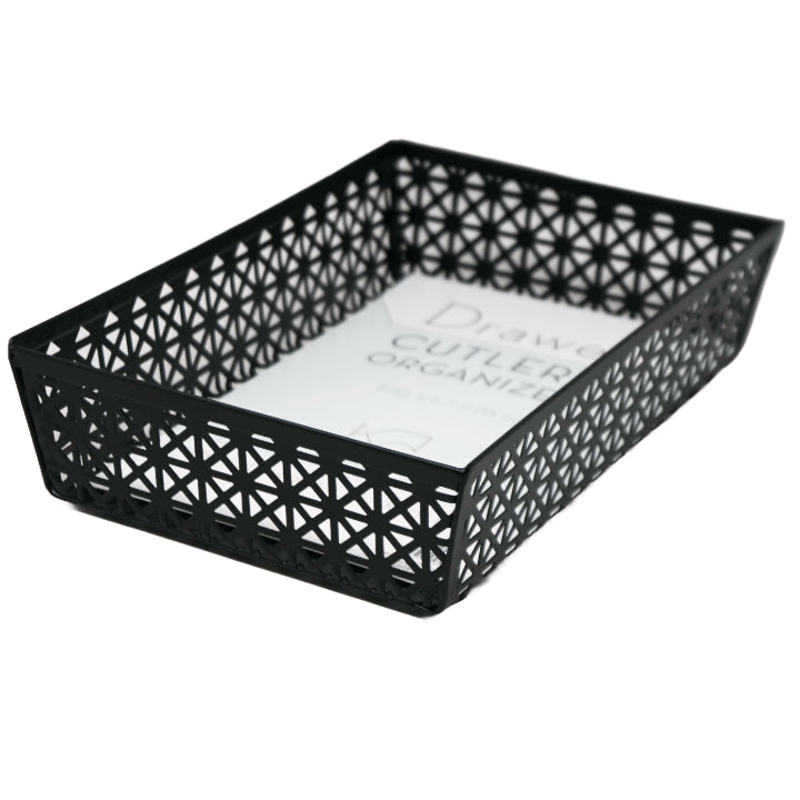 Small Cross Punched Metal Drawer Rect. Organizer C/P 48