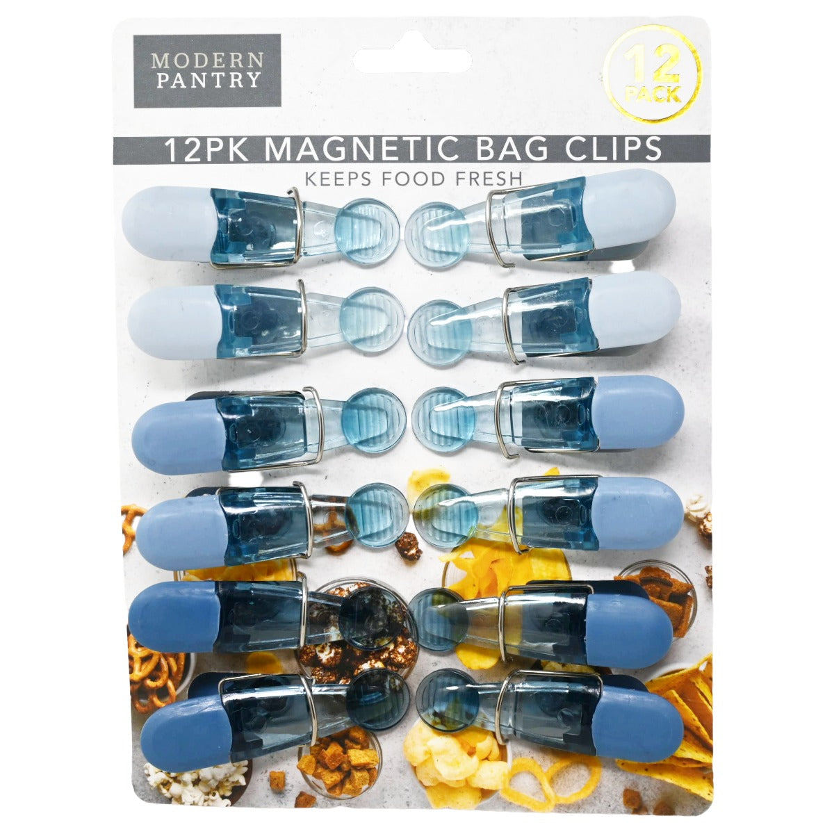 12pc Blu Mag Bag Clips C/P 48