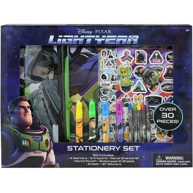 30pc BUZZ LIGHTYEAR STATIONERY SET C/P 12 Disney
