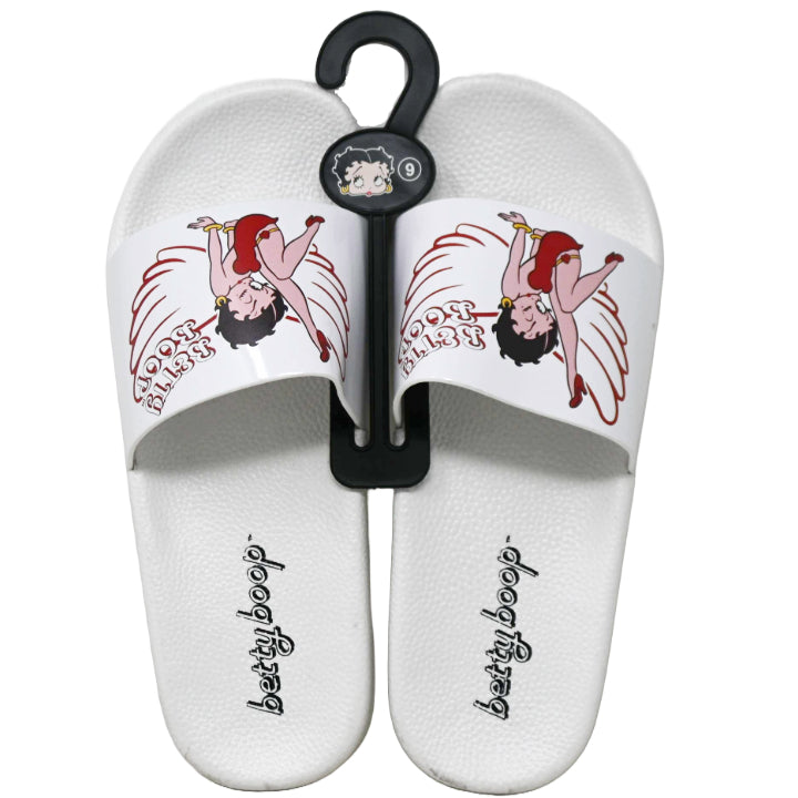 BETTY BOOP WHITE SLIDE SANDAL ASST SIZE C/P 12