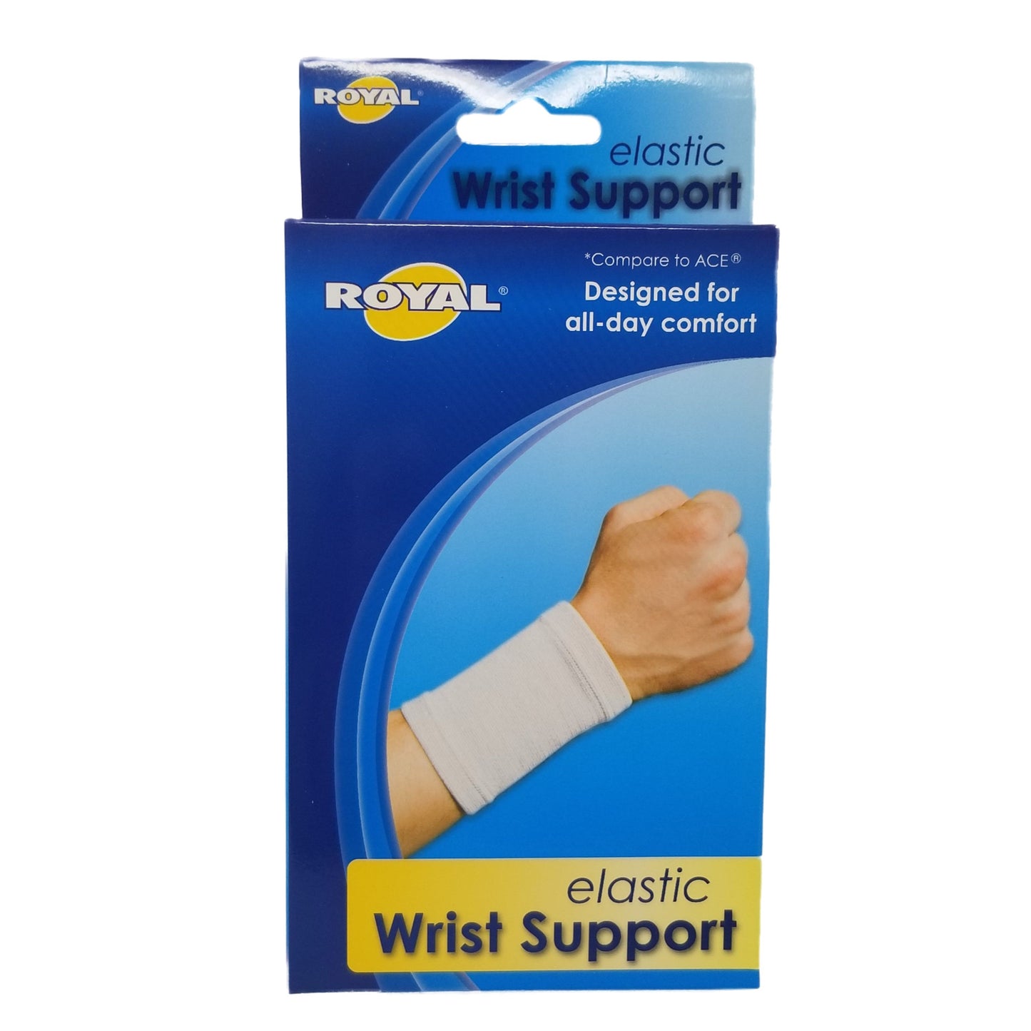 ROYAL ELASTIC WRIST SUPPORT ON COUNTER DISPLAY C/P 12