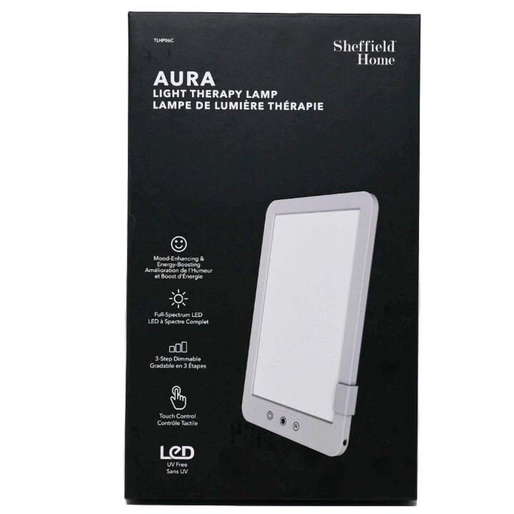 BLACK AURA LED THERAPY LAMP W/SENSOR TOUCH DIMMER C/P 4