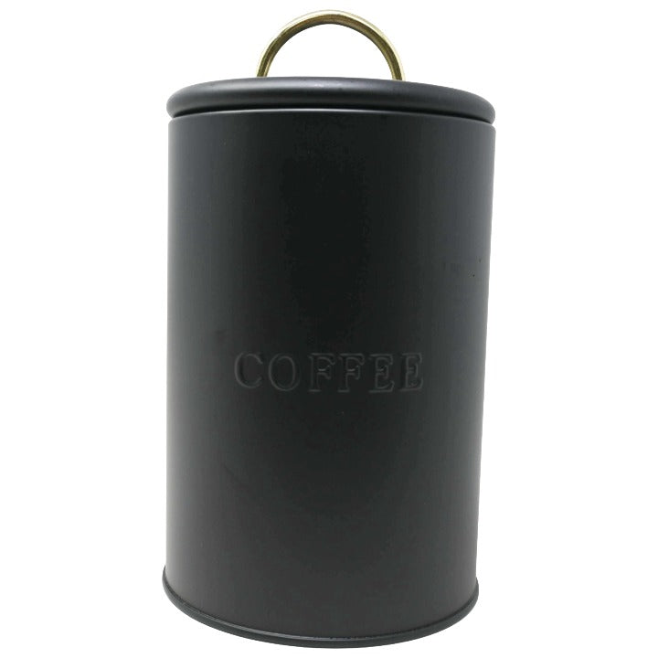 Blk Coffee Canister C/P 12