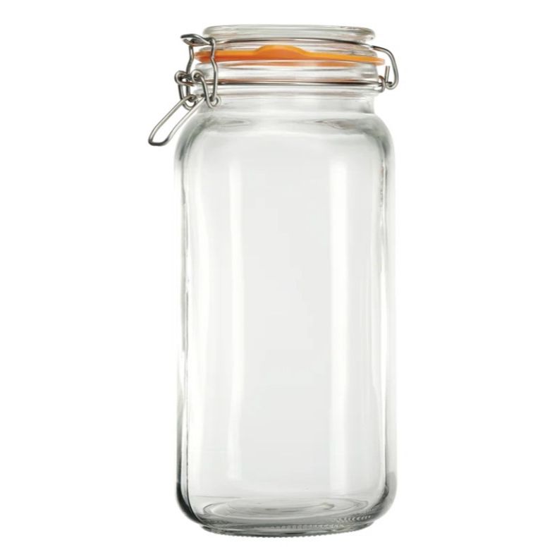 68oz GLASS JAR LID W/CHALKBOARD C/P 12