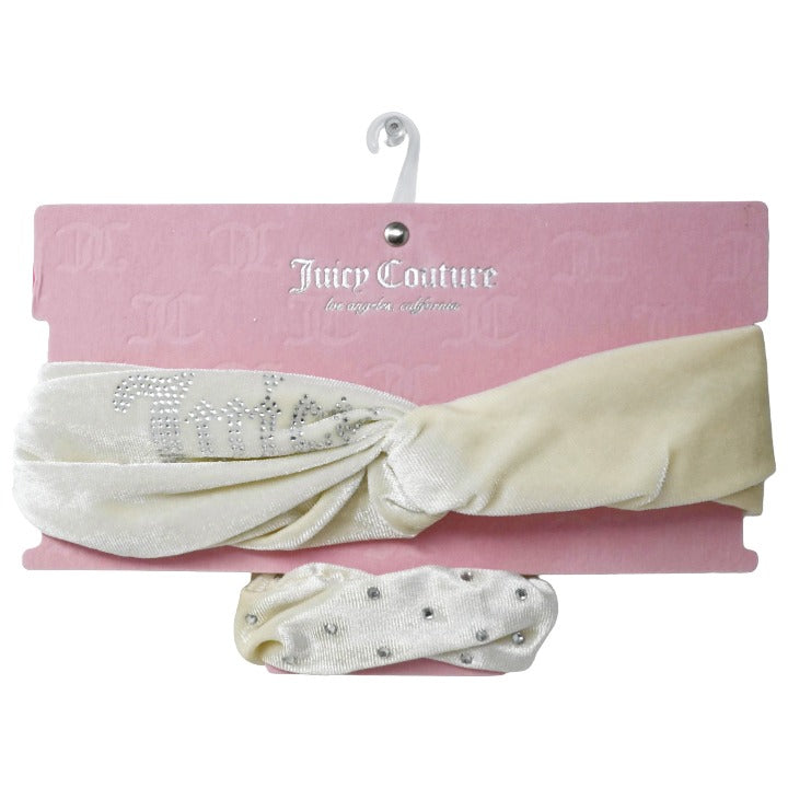 2pc Cream Headband Scrunchie Set C/P 144 Inner Bag 36 Juicy Couture