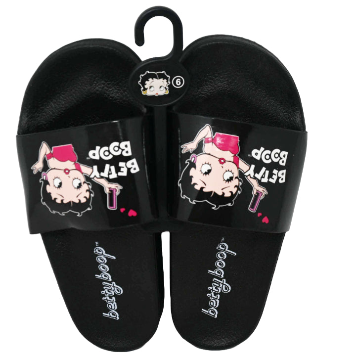 BETTY BOOP BLACK SLIDE SANDAL ASST SIZE C/P 12