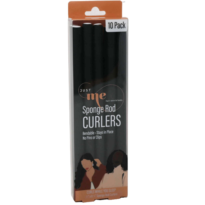 10pk SPONGE ROD HAIR CURLERS C/P 72