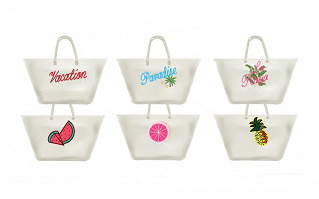 WOMEN PRINTED WOVEN TOTE ASST C/P 36