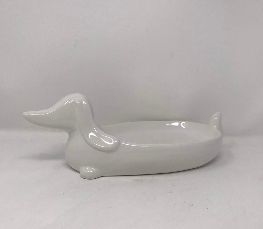 11.7X7.7X4" DACHSHUND BOWL C/P 8