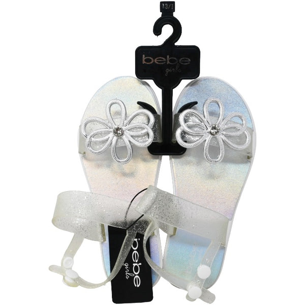 Bebe Girls Silver Pcu Sandals C/P 12 BEBE