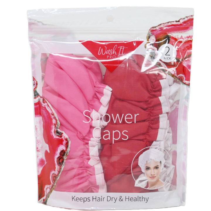 2pk SHOWER CAP C/P 72