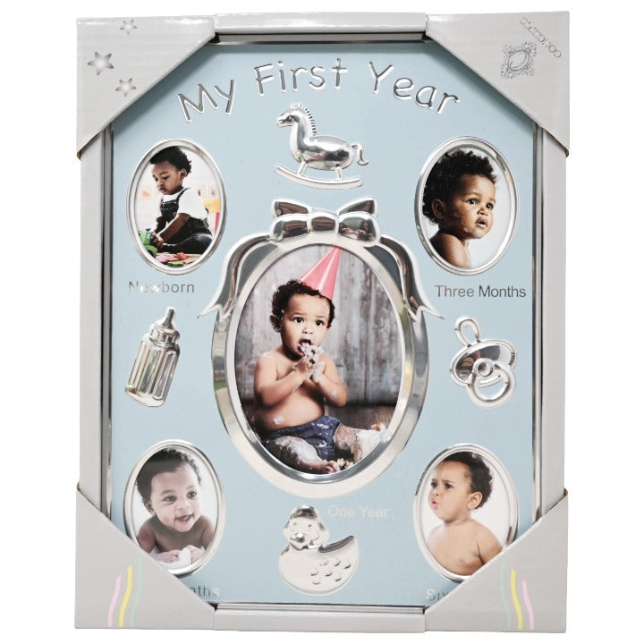 5 OP Blu First Year Collage Baby Frame C/P 24