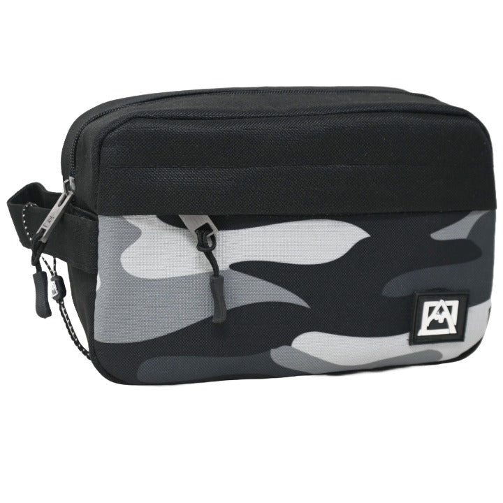 *OUTSIDE OF CA* SMALL BLACK/CAMO MEN TOILETRY BAG AVALANCHE C/P 30