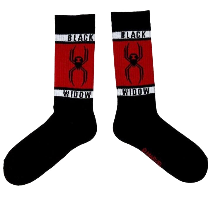 MEN BLACK WIDOW MARVEL AVENGER SOCKS C/P 99