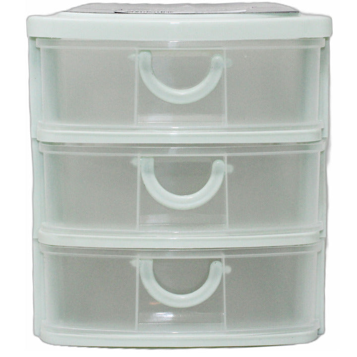 LONDON FOG 3-DRAWER LT. GREEN MINI ORGANIZER C/P 12