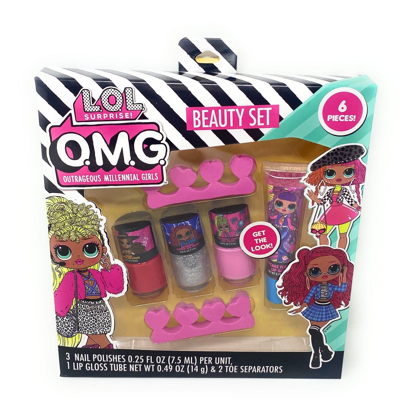 OMG 6pc NAIL AND LIP SET C/P 12
