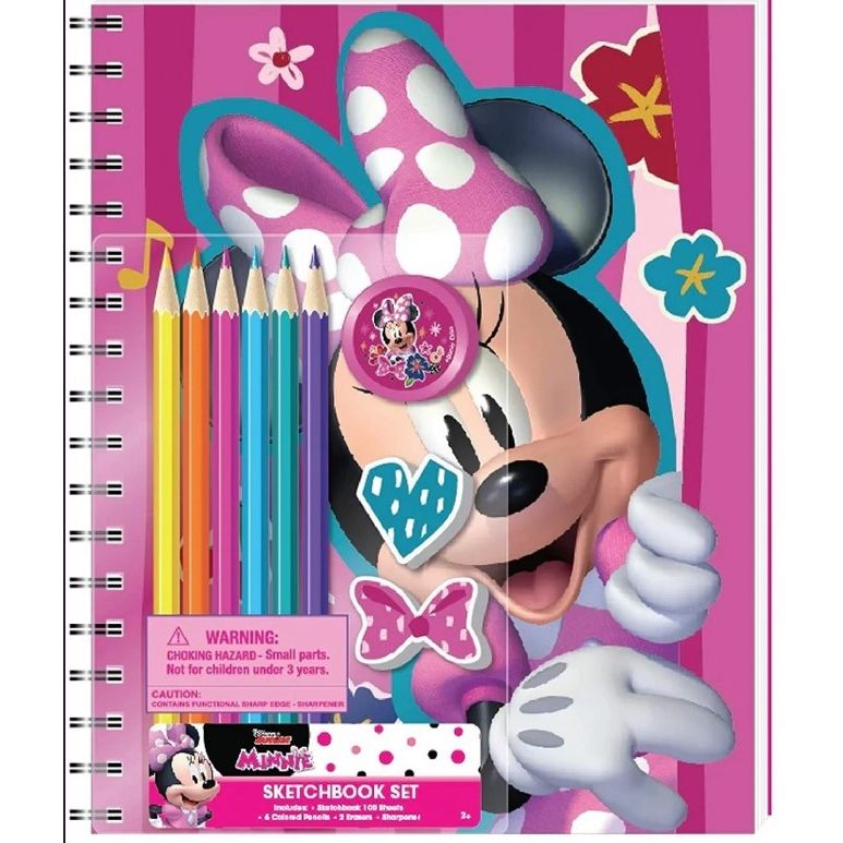 Minnie Mouse Sketchbook Set C/P 12