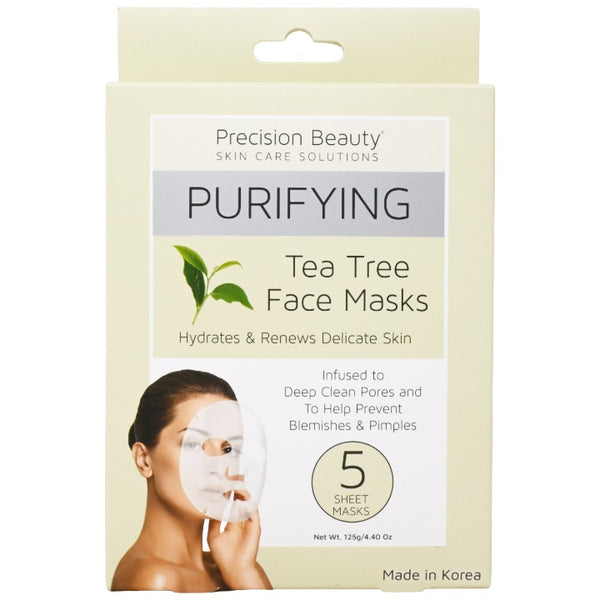 5pk Tea Tree Masks C/P 72 Inner 12 Precision Beauty