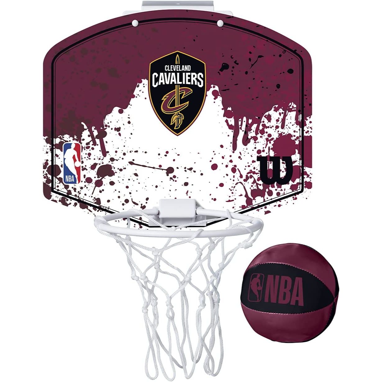 NBA TEAM MINI HOOP W/BALL CLEVELAND CAVALIERS C/P 6