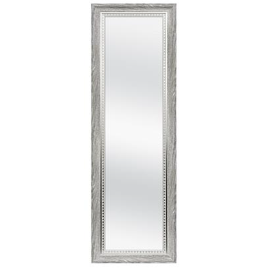 12"x48" GREY WOODGRAIN OTD MIRROR W/SILVER EMBOSS C/P 1