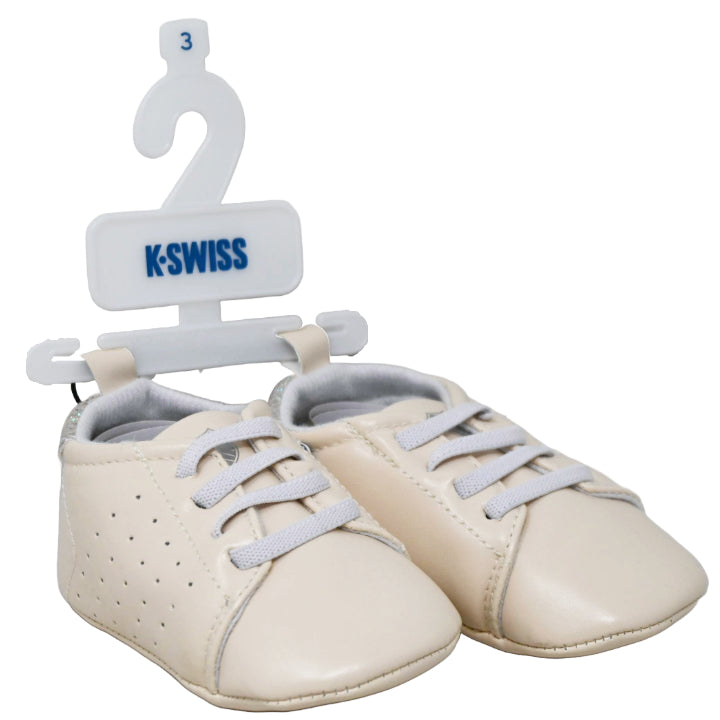 K-SWISS TAN INFANT GIRLS SNEAKERS W/METALLIC DETAIL 4-ASST SIZEE C/P 18