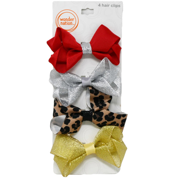 Wonder Nation 4 PC BOW CLIPPIES C/P 48
