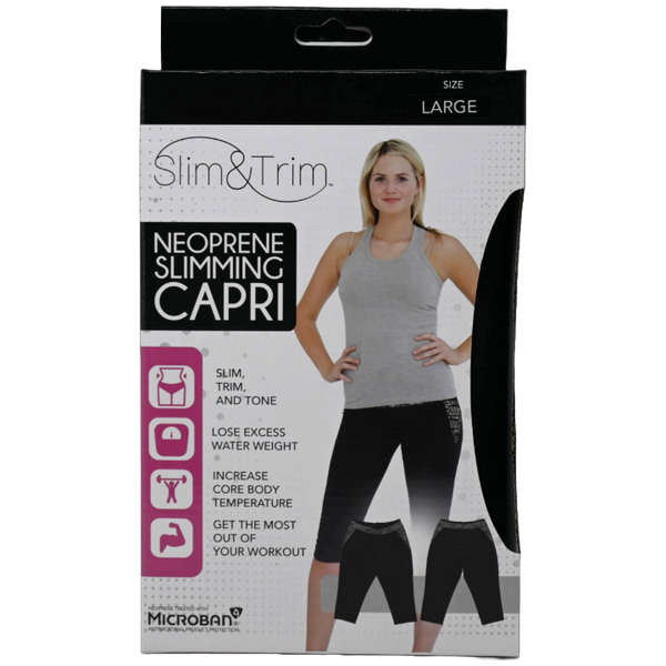 LRG BLK/GRY SPACE DYE WOMEN NEOPRENE CAPRI (BOXED) C/P 12