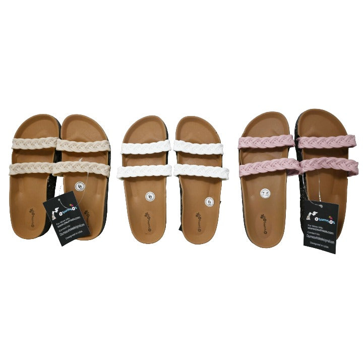 *OUT OF CA* WOMEN SLIDE SANDALS 4-ASST COLOR/5-ASST SIZE C/P 20