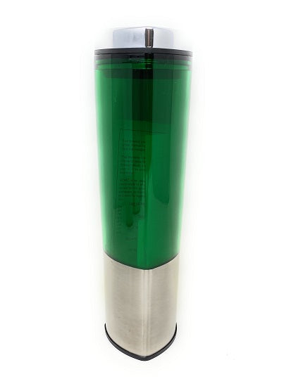 16oz Green Triangular Tumbler SS Base and Lid C/P 20