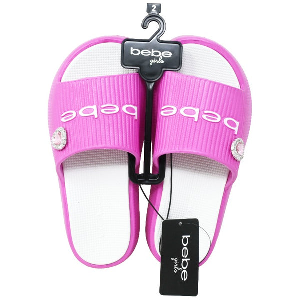 Girls Fuschia Platform Eva Slides C/P 16 BEBE