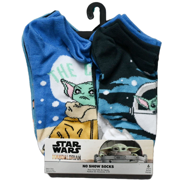 6pk THE MANDALORIAN USE THE FORCE NS SOCKS SIZE 9-11 C/P 12
