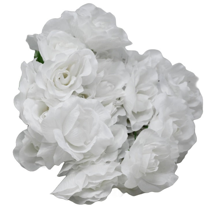 White Rose Bush 6 Flowers C/P 288