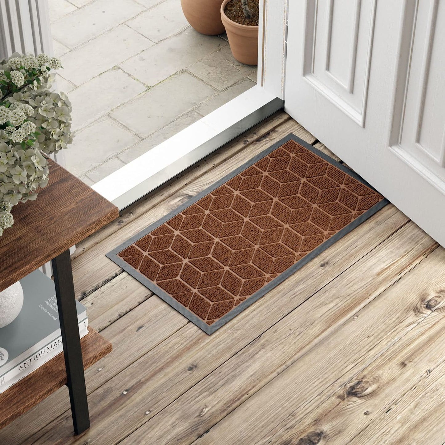 Brown Geo Loop Pile Mat C/P 9