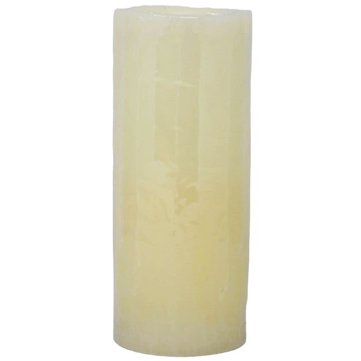 4"x8" LED WAX CANDLE - IVORY C/P 24