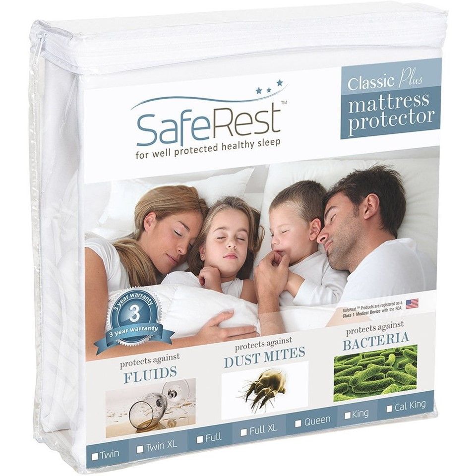 TWIN XL HYPOALLERGENIC WATERPROOF MATTRESS PROTECTOR C/P 14