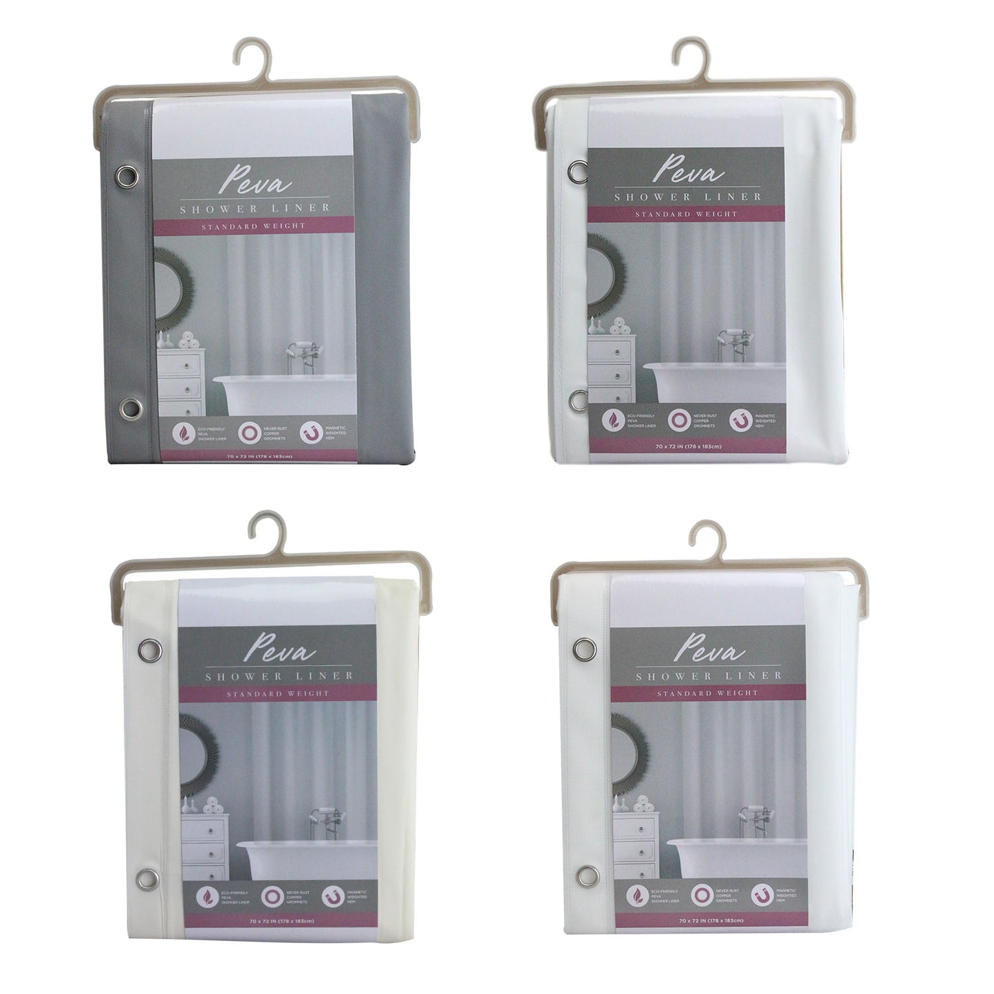 70" X 72" HEAVY DUTY SHOWER LINER C/P 12