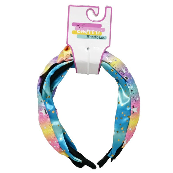 2pc Metallic Headband Set Confetti C/P 24