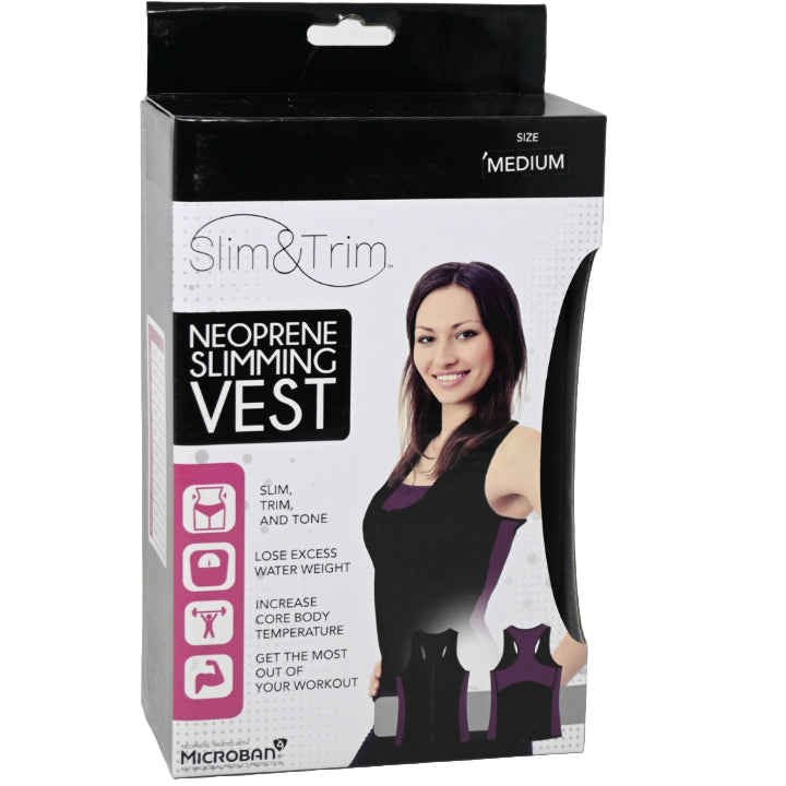 MED. BLK/PURPLE WOMEN NEOPRENE VEST (BOXED) C/P 12