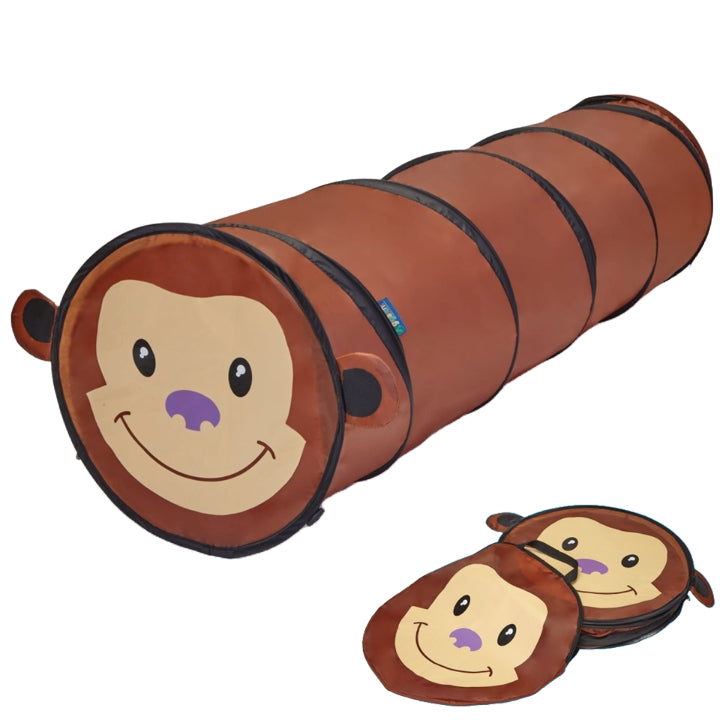Pop Up 6 Feet long Monkey Play Tunnel C/P 16