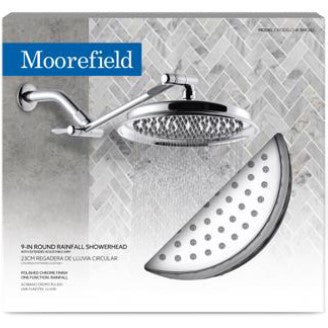 9" ALPINE POL. CHROME RAINFALL SHOWER HEAD C/P 6