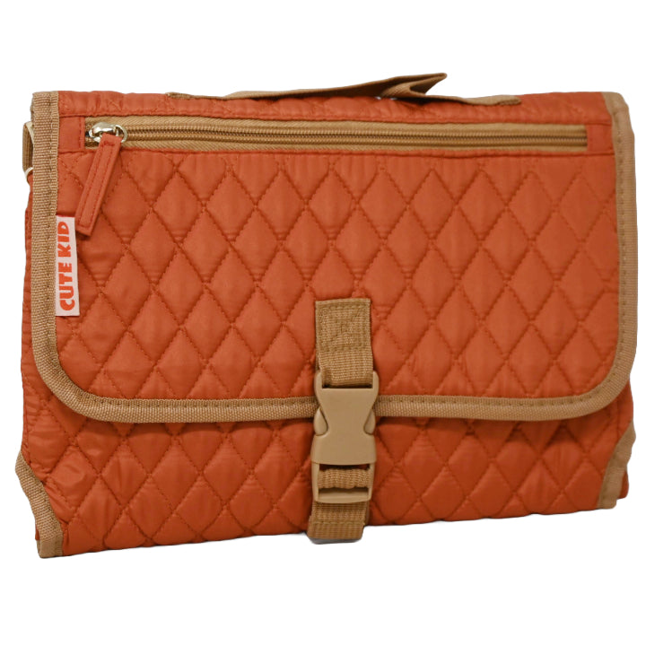 *OUTSIDE OF CA* ORANGE DOT BABY PORTABLE CHANGING PAD C/P 25