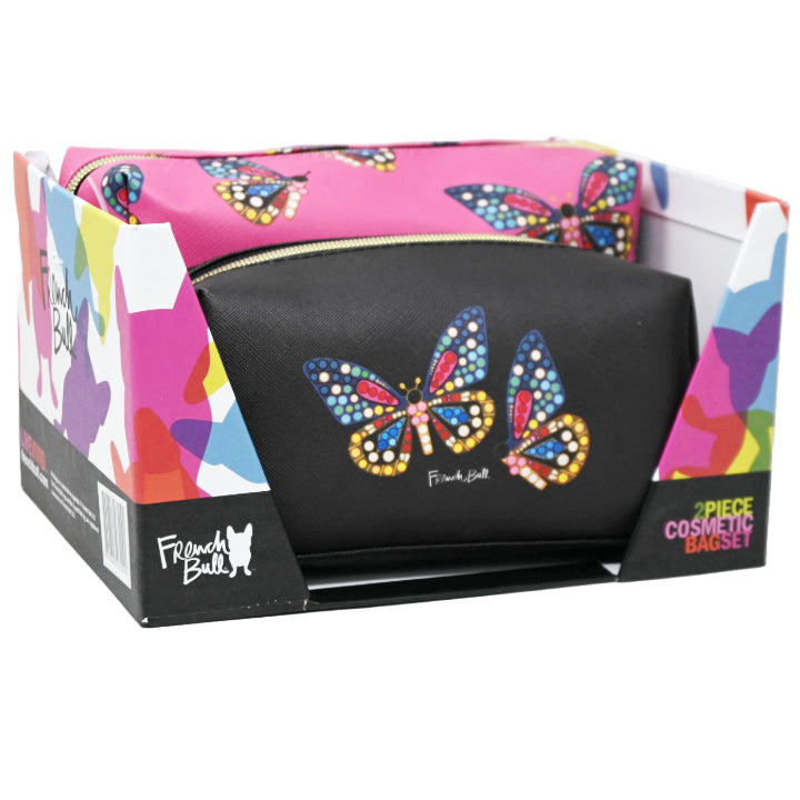 *OUTSIDE OF CA* 2pc SMALL/LRG RECT. COSMETIC BAGS C/P 20