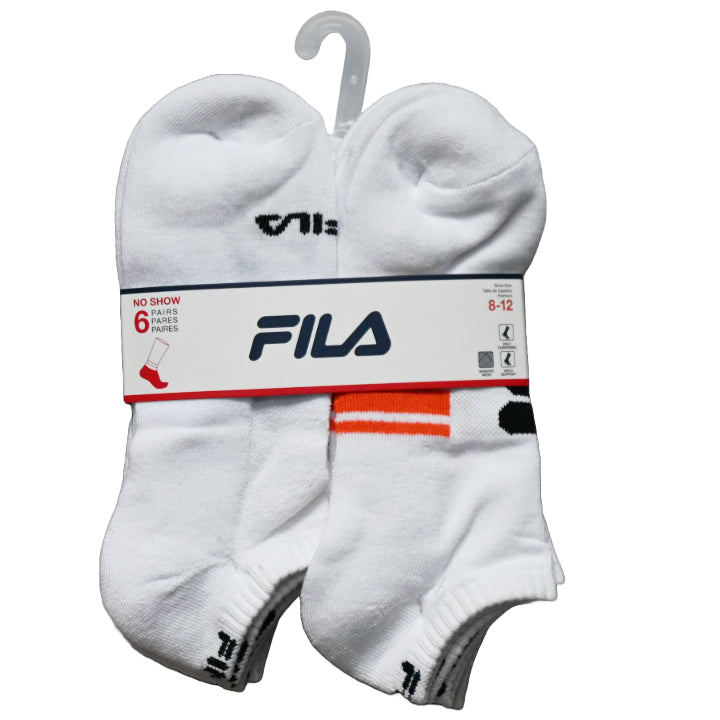 6pk FILA VARSITY STRIPE HC NS SOCKS SIZE 10-13 C/P 60